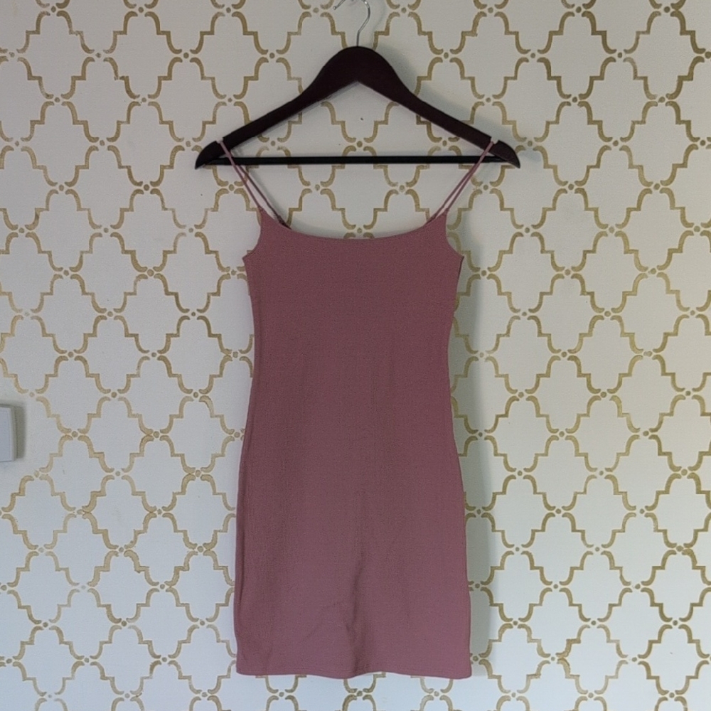 Abercrombie & Fitch Bodycon Mauve  Salmon Pink Women's Mini Dress LIKE NEW